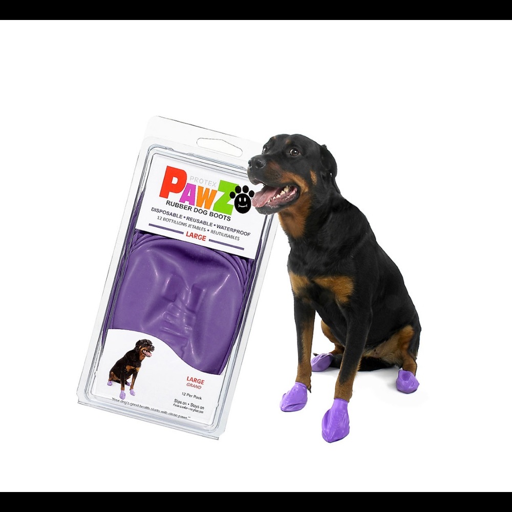 Pawz rubber dog boots